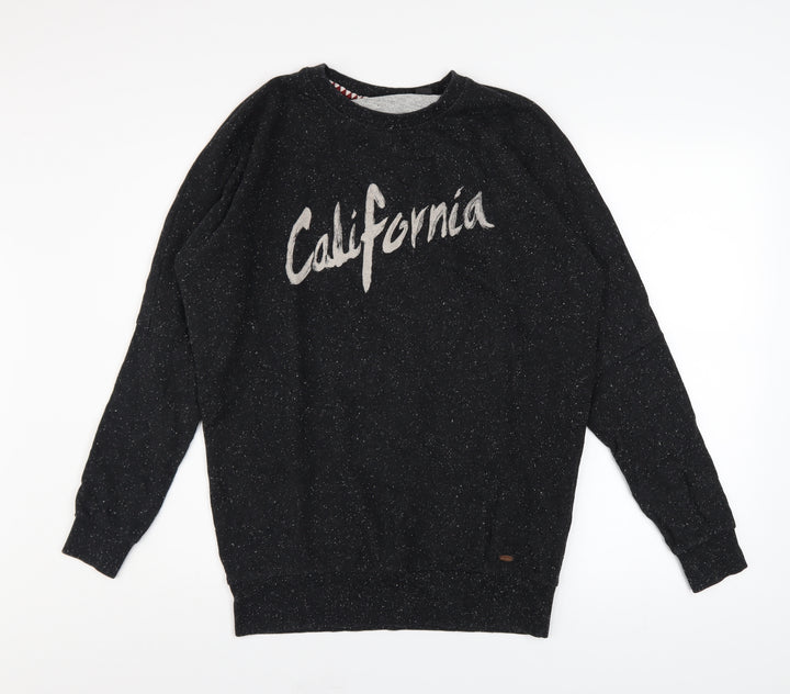 O'Neill Men's Black California Graphic Knit Sweatshirt Size S
