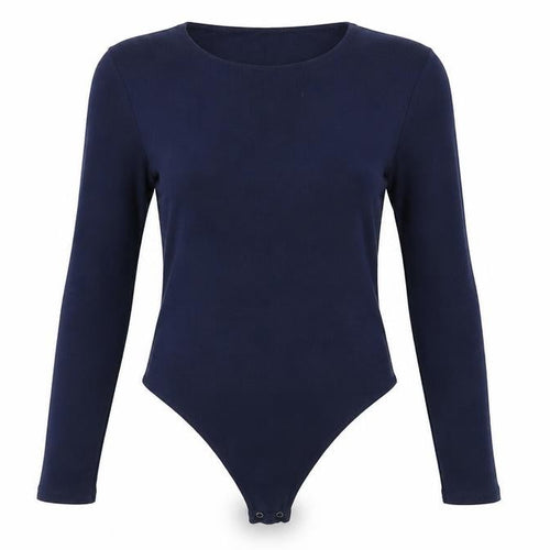 Abercrombie & Fitch Women's Blue Long Sleeve Bodysuit Size L