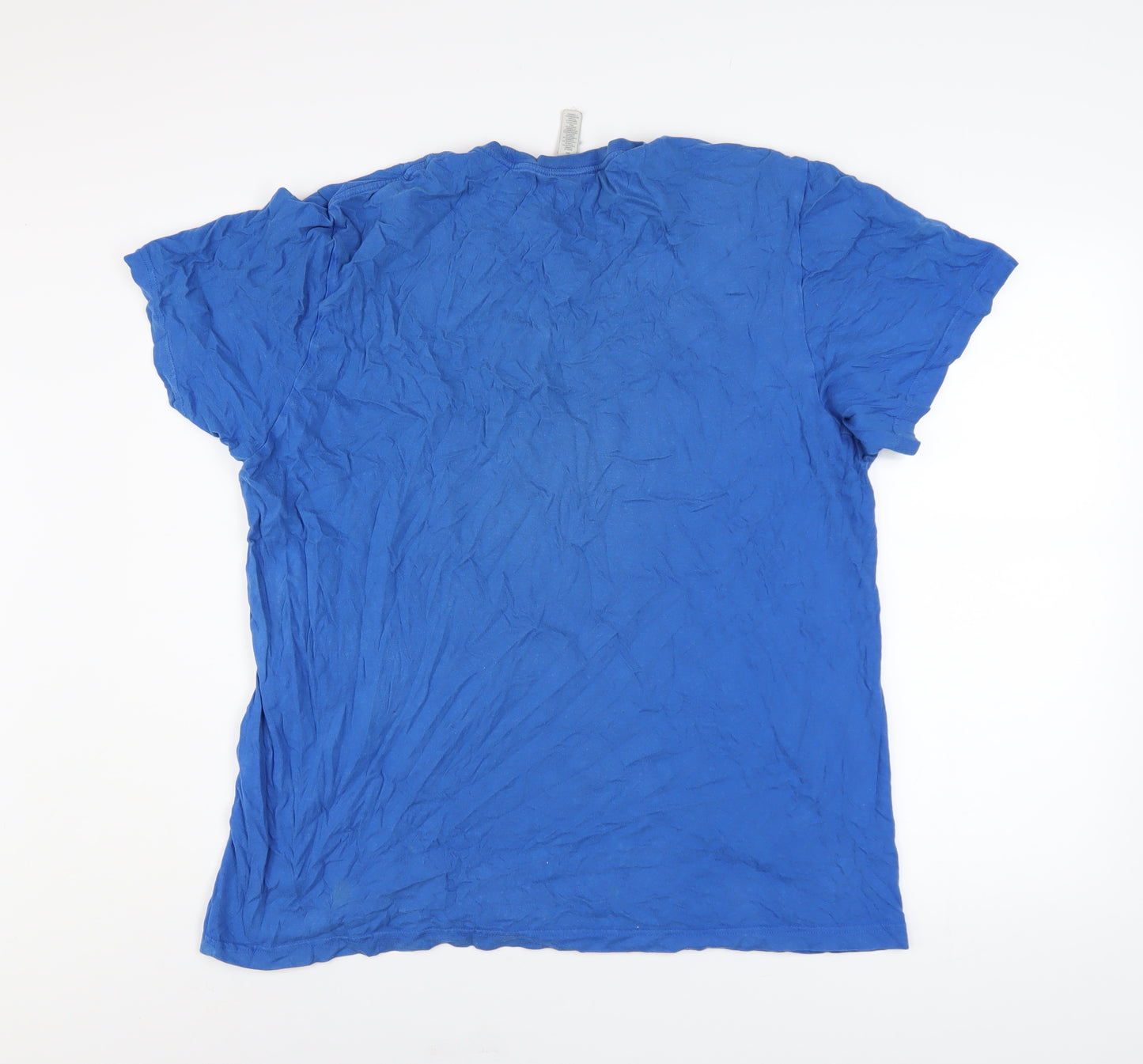 Adidas Men’s Blue XL Graphic Logo Cotton T-Shirt