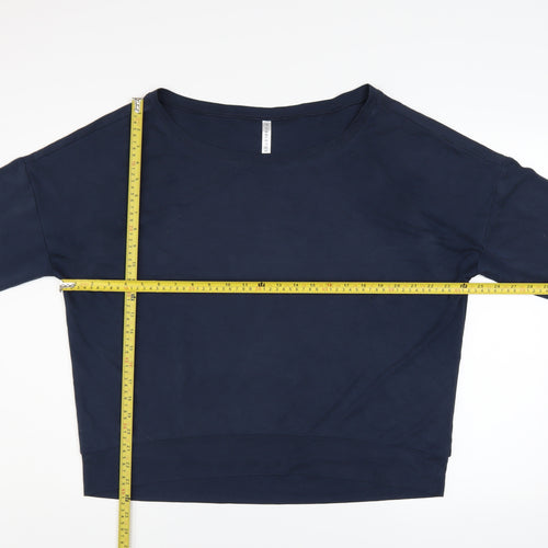 Fabletics Women's Navy Blue Pullover Sweatshirt Size L Modal Blend