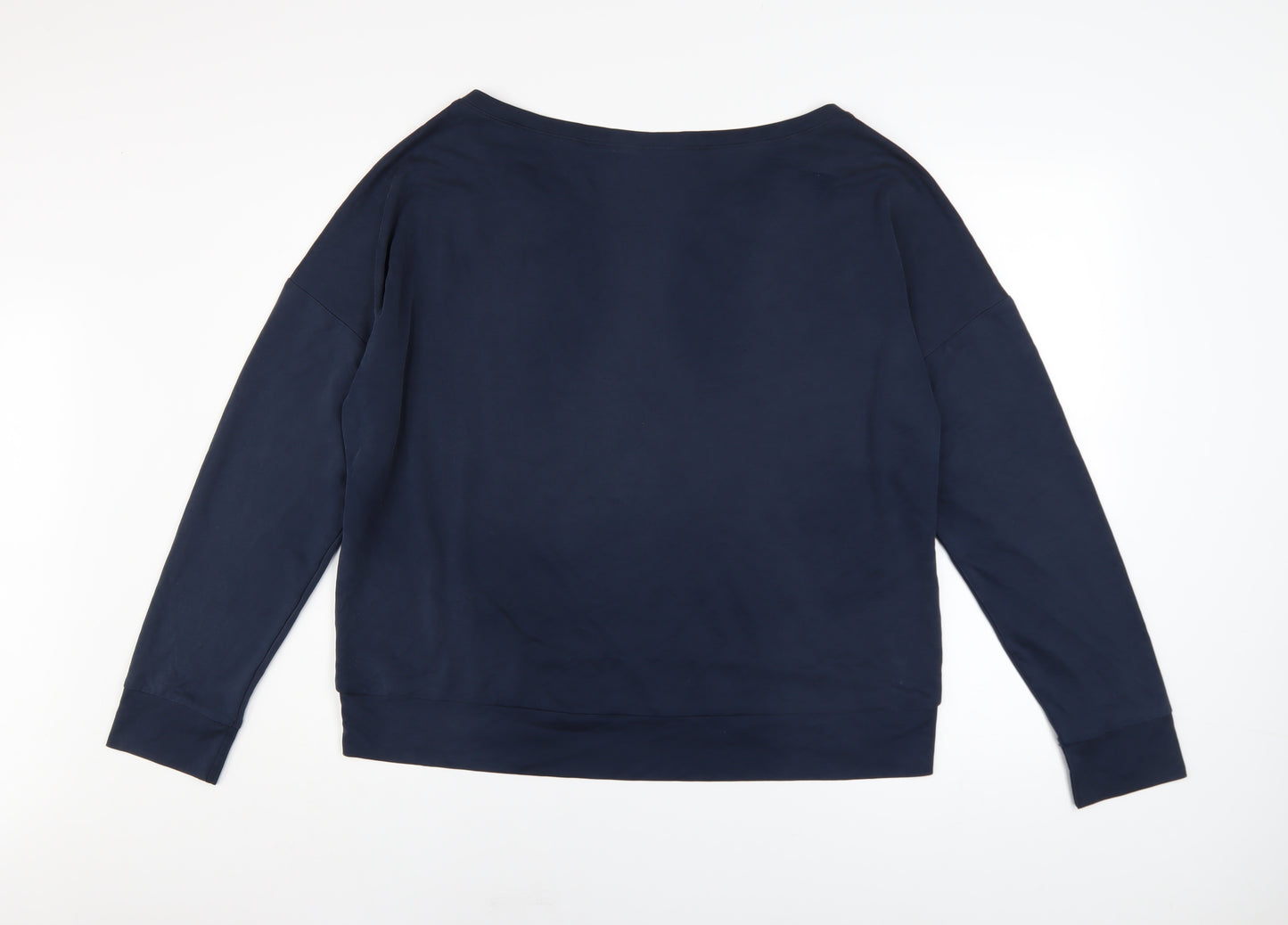 Fabletics Women's Navy Blue Pullover Sweatshirt Size L Modal Blend