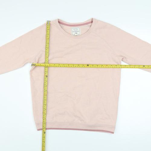Fat Face Womens Pink Cotton Blend Pullover Sweatshirt Size S