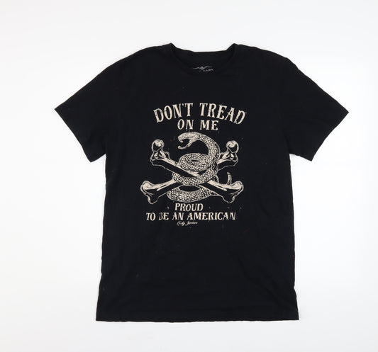 Cody James Men's Black Graphic T-Shirt Medium Crew Neck Cotton