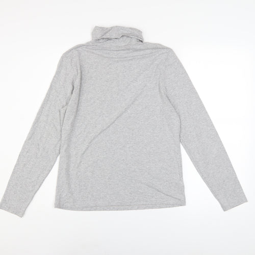 Laura Ashley Women’s Grey Roll Neck Long Sleeve Basic Top Size 12