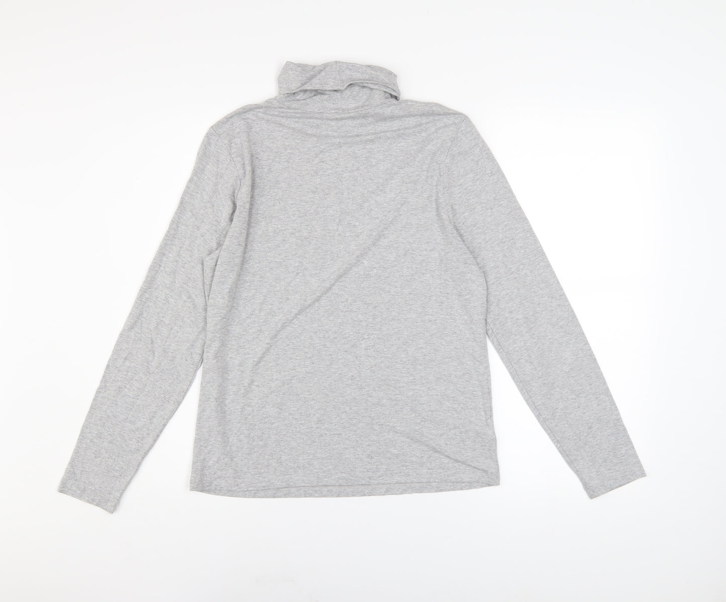 Laura Ashley Women’s Grey Roll Neck Long Sleeve Basic Top Size 12