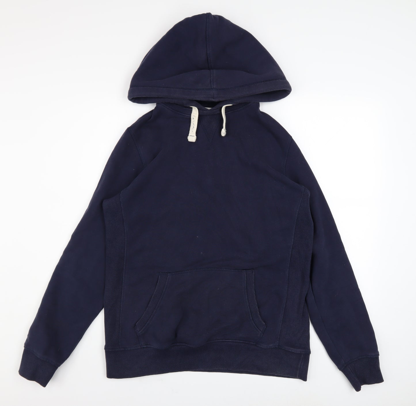 Fat Face Womens Navy Cotton Blend Pullover Hoodie Size 14