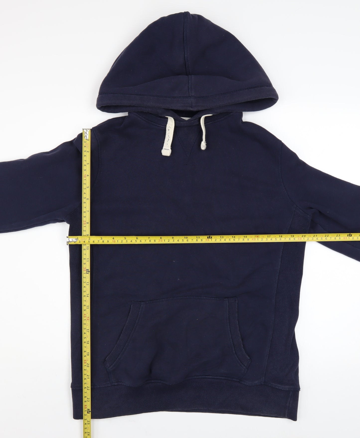 Fat Face Womens Navy Cotton Blend Pullover Hoodie Size 14