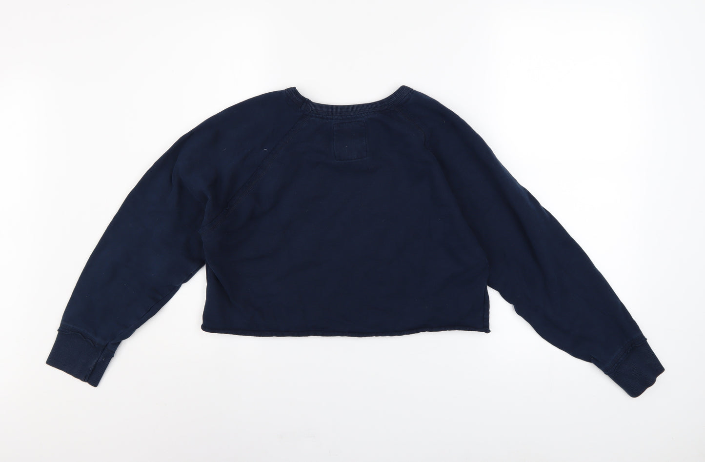 Epona Womens Navy BRISTOL UNIVERSITY Cropped Sweatshirt XS