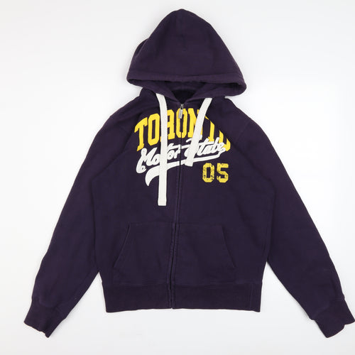 1969 Track & Field California Men's Purple Full Zip Hoodie M
