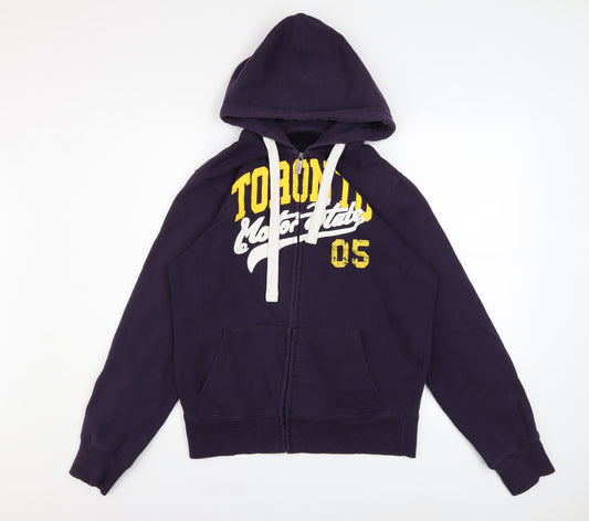 1969 Track & Field California Men's Purple Full Zip Hoodie M