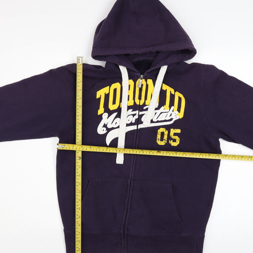 1969 Track & Field California Men's Purple Full Zip Hoodie M