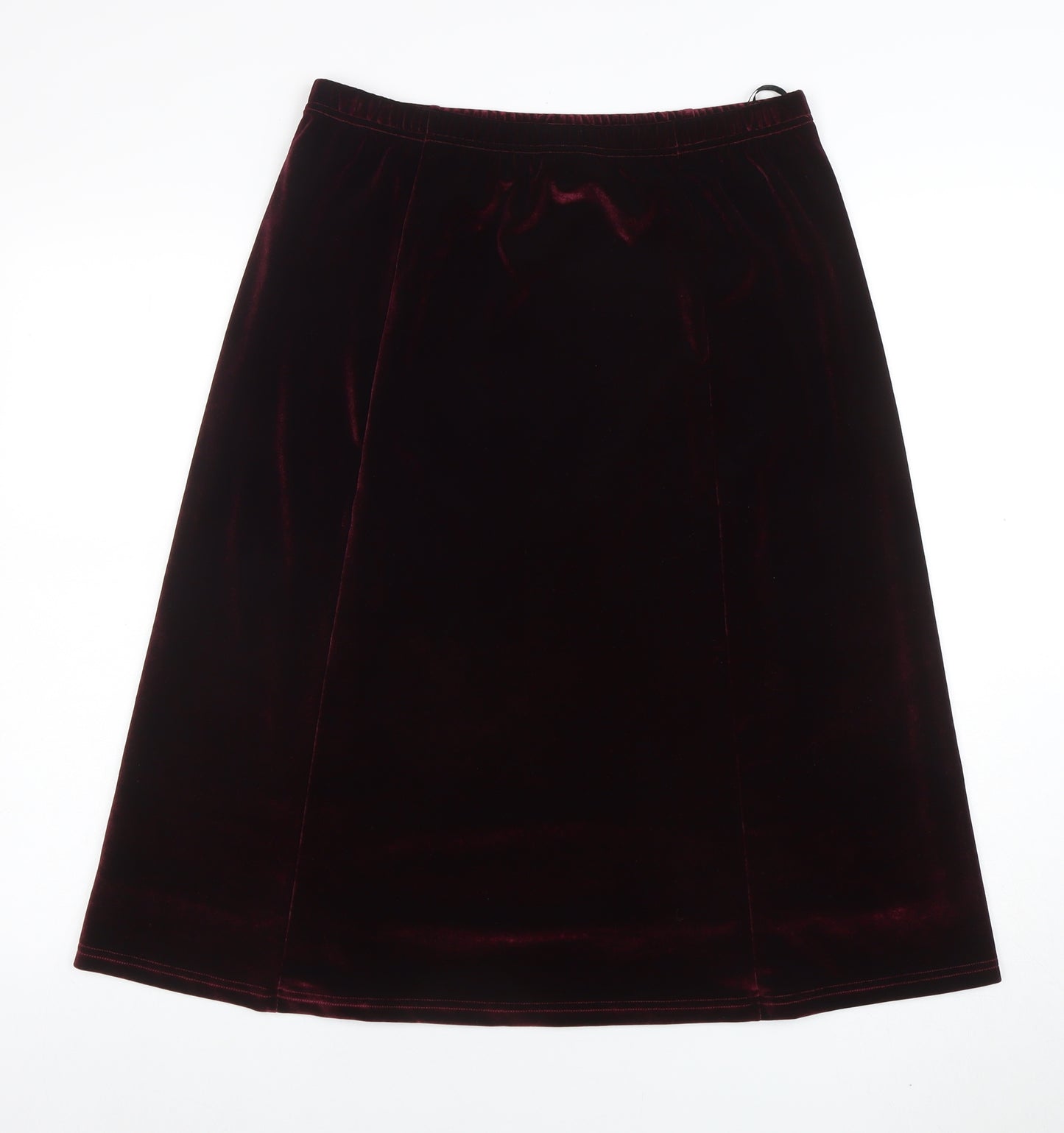Cotswold Collections Womens Brown Velvet A-Line Knee Length Skirt M