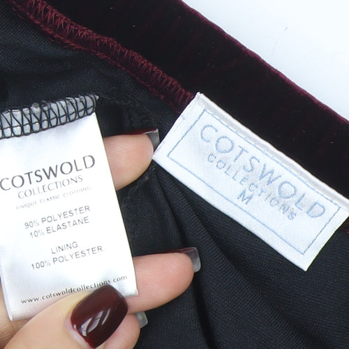 Cotswold Collections Womens Brown Velvet A-Line Knee Length Skirt M