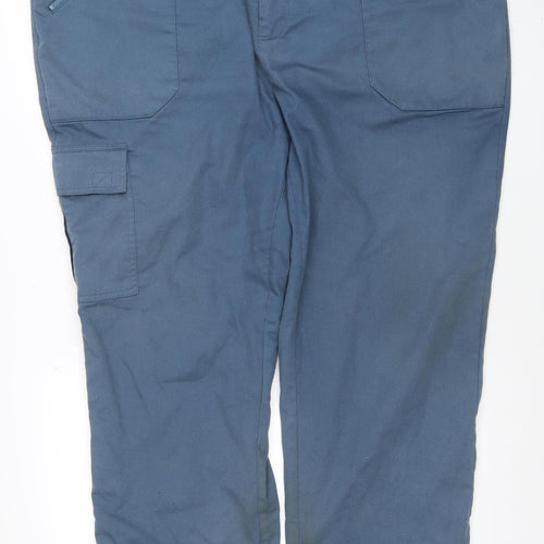 Cotton Traders Men's Blue Cargo Trousers Size 44 Relaxed Fit