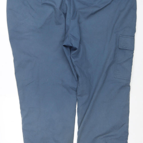 Cotton Traders Men's Blue Cargo Trousers Size 44 Relaxed Fit