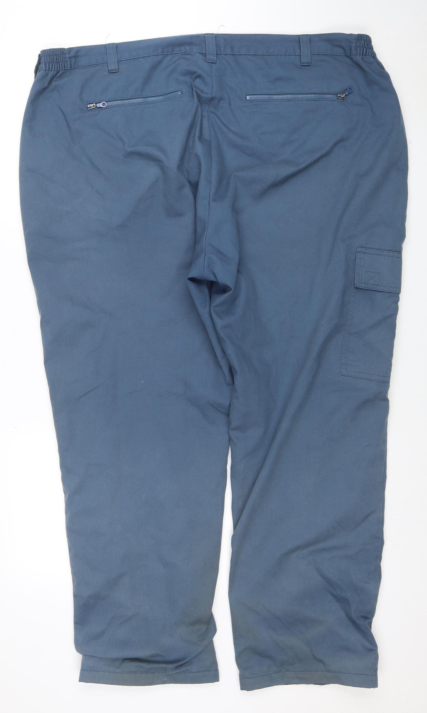 Cotton Traders Men's Blue Cargo Trousers Size 44 Relaxed Fit