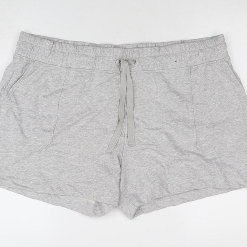 Marks and Spencer Women's Grey Jersey Sweat Shorts Size 24