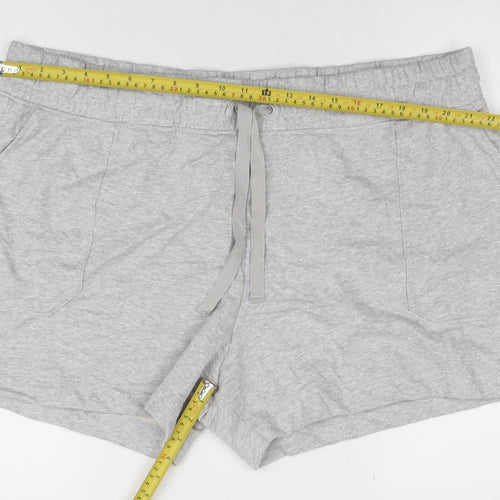 Marks and Spencer Women's Grey Jersey Sweat Shorts Size 24