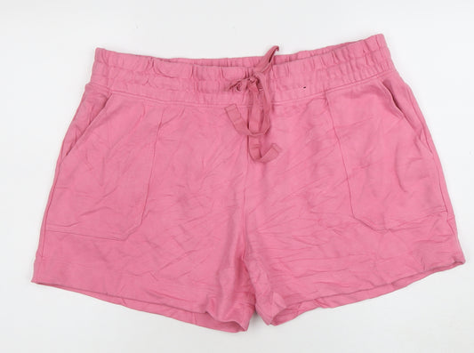 Marks and Spencer Women’s Pink Size 20 Casual Drawstring Shorts