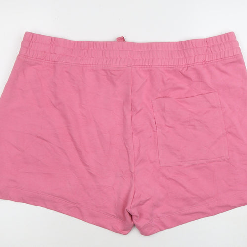 Marks and Spencer Women's Pink Size 24 Sweat Shorts with Drawstring