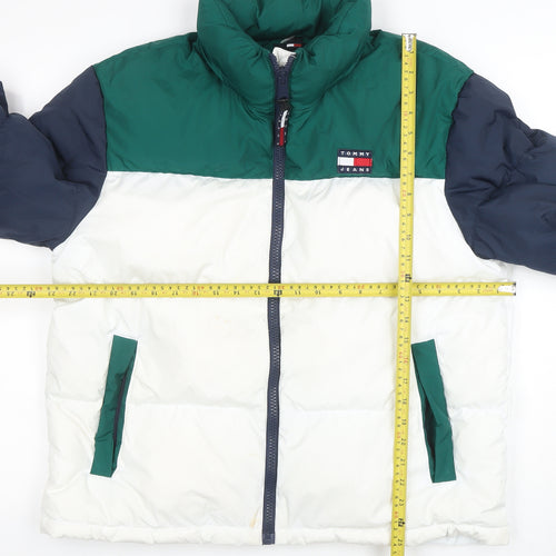 Tommy Jeans Women’s Multicoloured L Puffer Jacket Full Zip Down