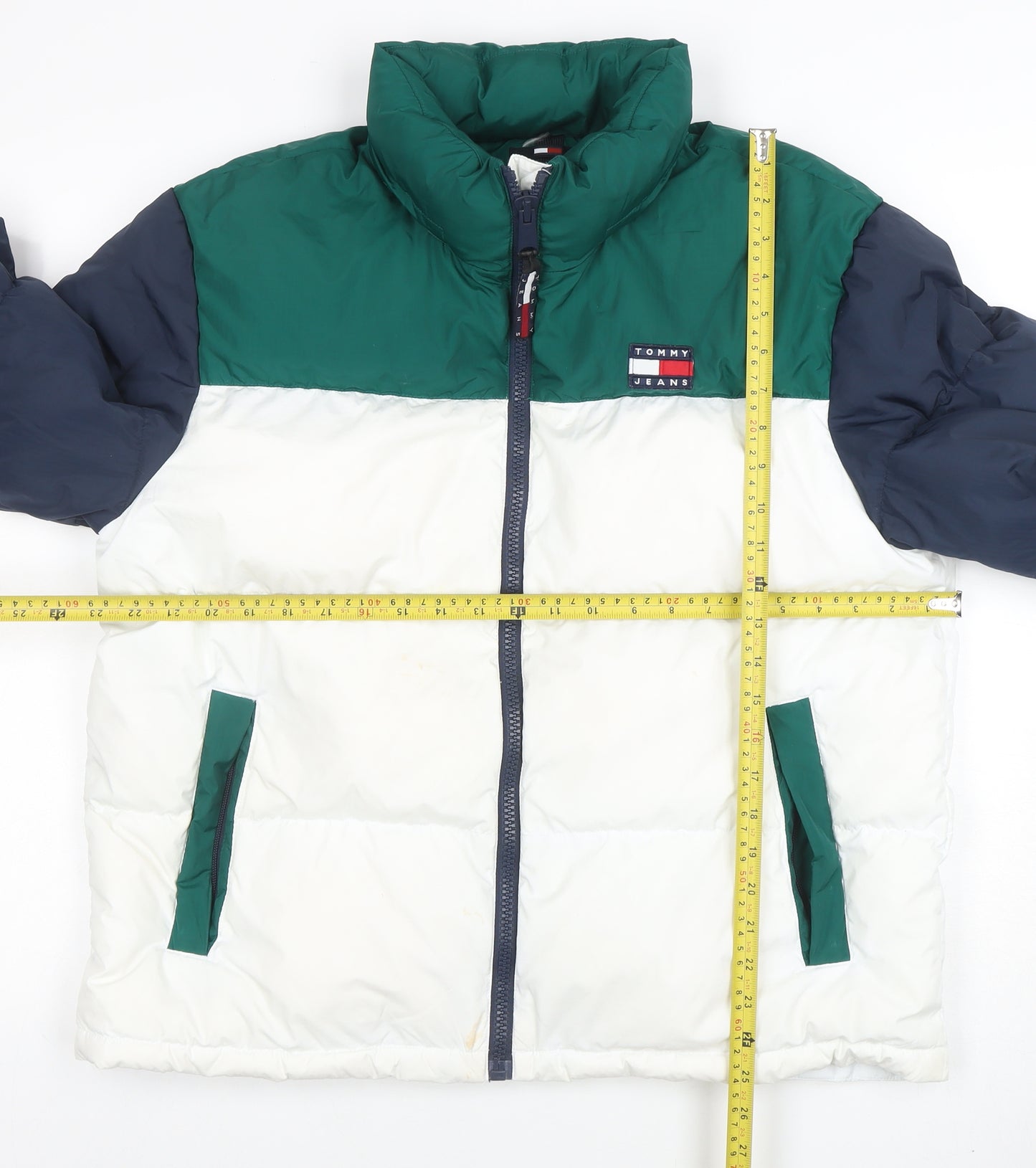 Tommy Jeans Women’s Multicoloured L Puffer Jacket Full Zip Down