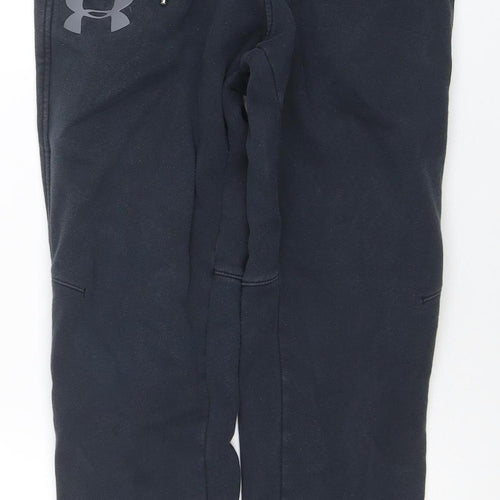 Under Armour Boys Black ColdGear Jogger Sweatpants Size S Fitted