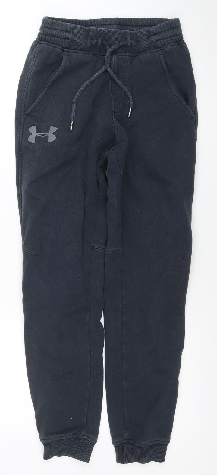 Under Armour Boys Black ColdGear Jogger Sweatpants Size S Fitted