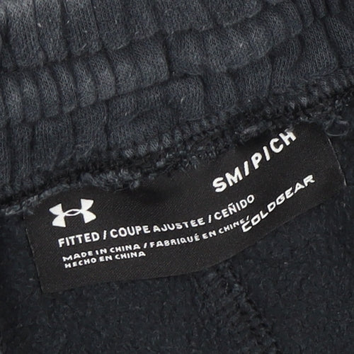Under Armour Boys Black ColdGear Jogger Sweatpants Size S Fitted