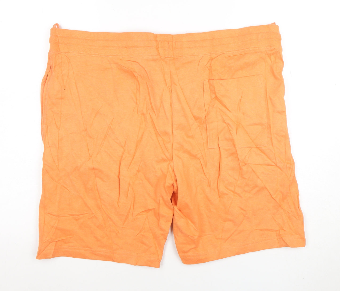 Marks and Spencer Men’s Orange 2XL Jersey Sweat Shorts with Drawstring