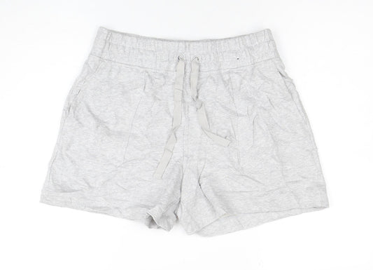 Marks and Spencer Women’s Grey Size 12 Sweat Shorts with Drawstring Waist