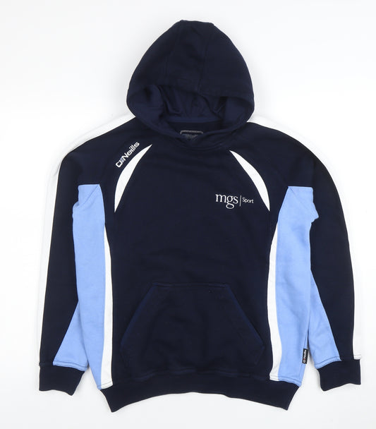 O’Neills Boys Navy Blue Hoodie 13 Years Pullover Cotton Blend Sportswear