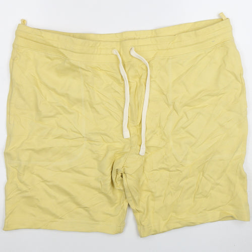 Marks and Spencer Men’s Yellow 2XL Cotton Sweat Shorts