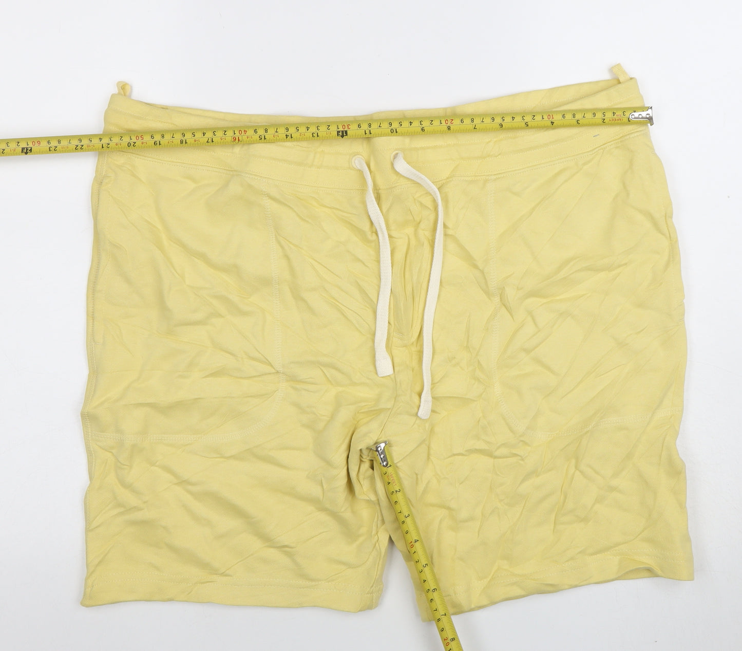 Marks and Spencer Men’s Yellow 2XL Cotton Sweat Shorts