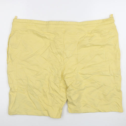 Marks and Spencer Men’s Yellow 2XL Cotton Sweat Shorts