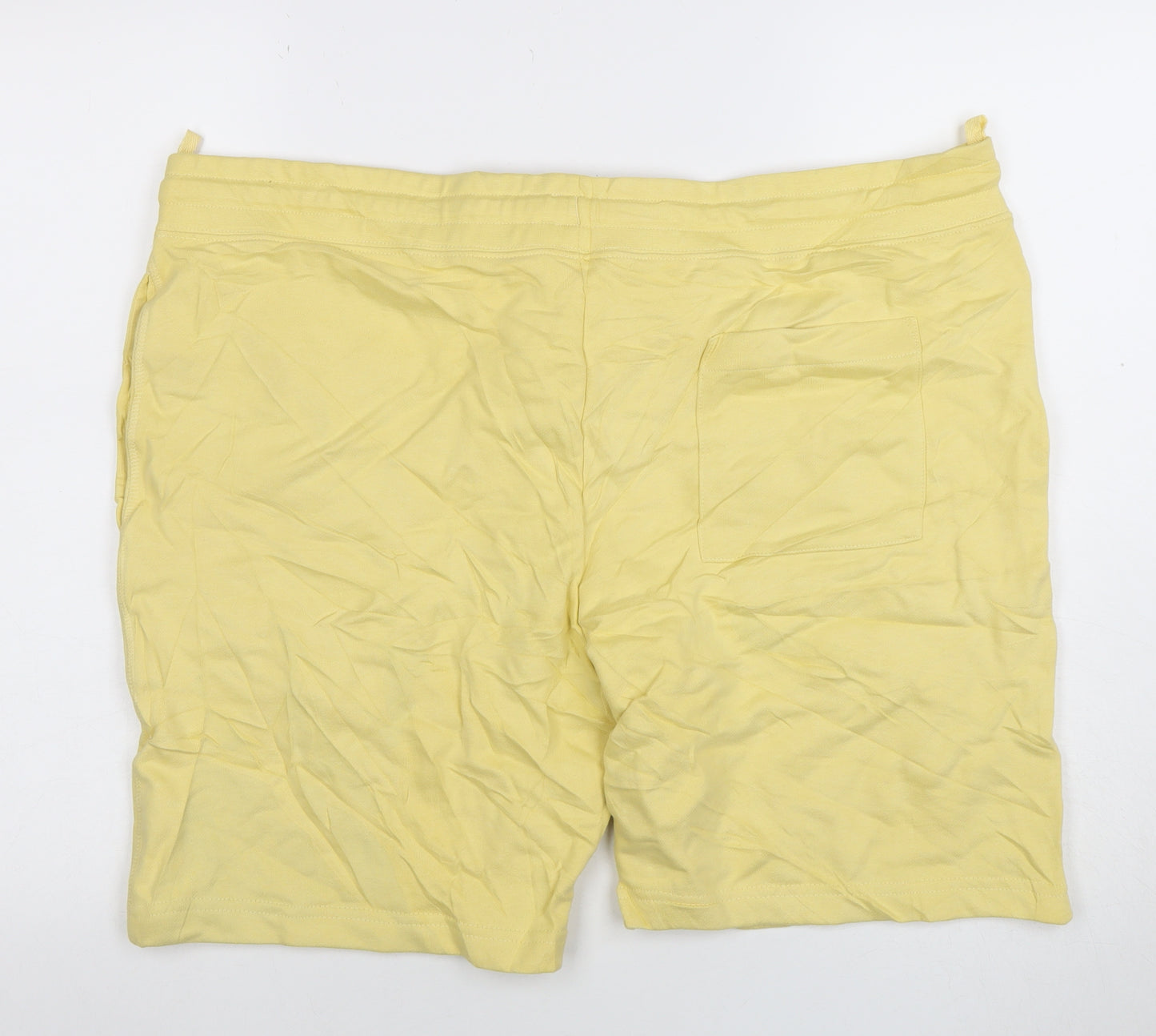 Marks and Spencer Men’s Yellow 2XL Cotton Sweat Shorts