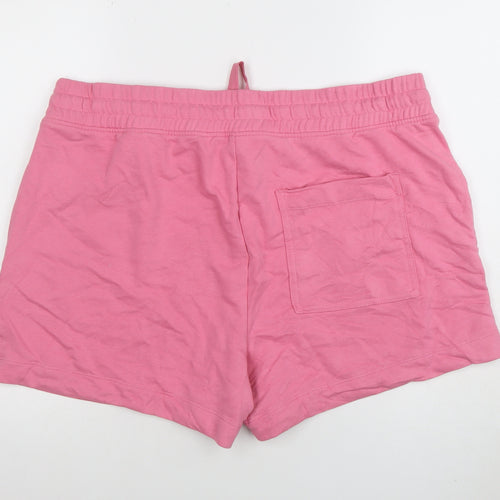 Marks and Spencer Womens Pink Casual Drawstring Shorts Size 22