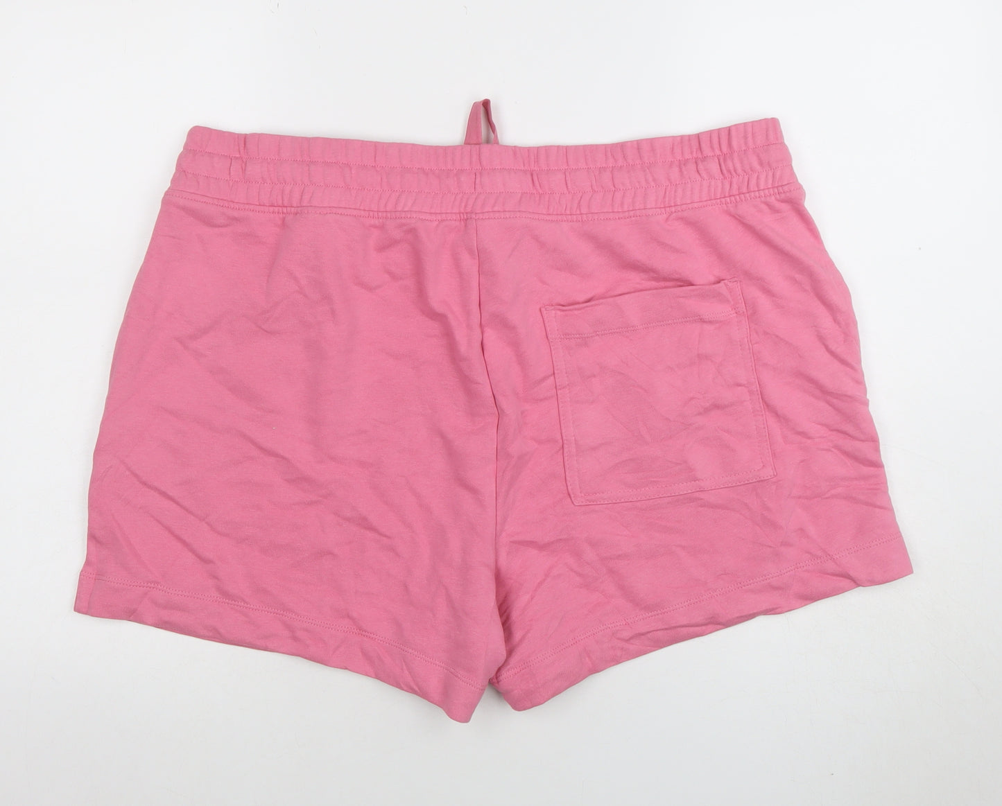 Marks and Spencer Womens Pink Casual Drawstring Shorts Size 22