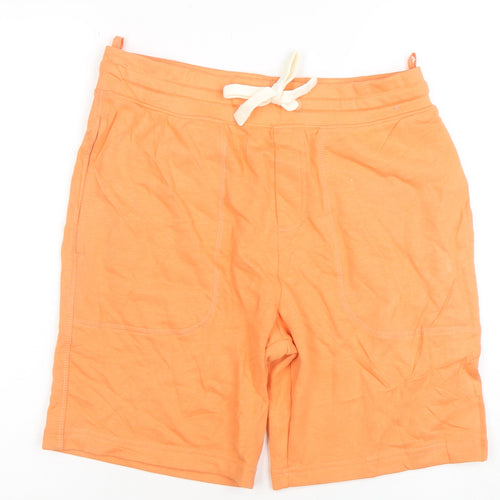 Marks and Spencer Men’s Orange Sweat Shorts S Drawstring Casual