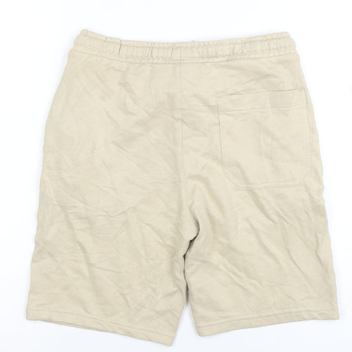 Marks and Spencer Boys Beige 10-11 Years Sweat Shorts Gamer Print Drawstring