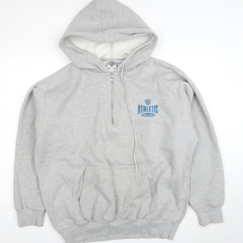 Acme Clothing Co. Mens Grey XL 1/2 Zip Hoodie Warner Bros Graphic