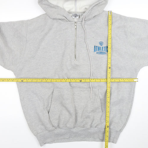 Acme Clothing Co. Mens Grey XL 1/2 Zip Hoodie Warner Bros Graphic