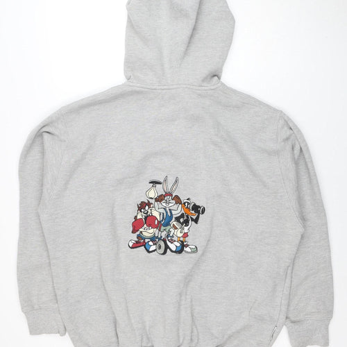 Acme Clothing Co. Mens Grey XL 1/2 Zip Hoodie Warner Bros Graphic