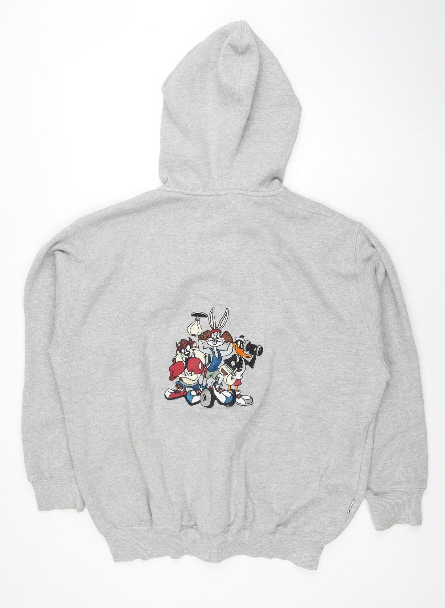 Acme Clothing Co. Mens Grey XL 1/2 Zip Hoodie Warner Bros Graphic