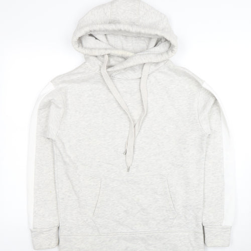 Mint Velvet Womens Grey XS Pullover Hoodie Cotton Blend