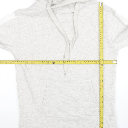 Mint Velvet Womens Grey XS Pullover Hoodie Cotton Blend