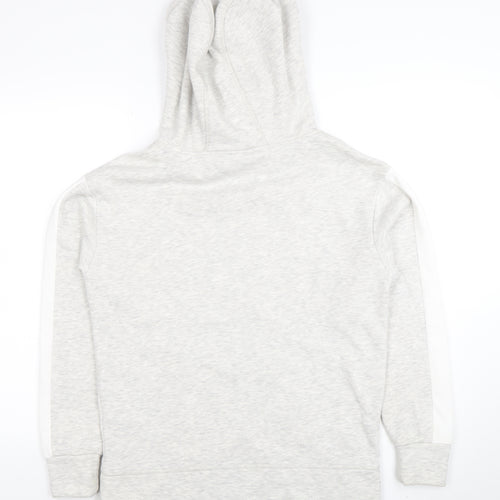 Mint Velvet Womens Grey XS Pullover Hoodie Cotton Blend
