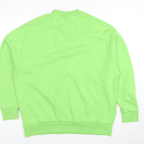 Collusion Womens Green Crew Neck Pullover Sweatshirt Size 6