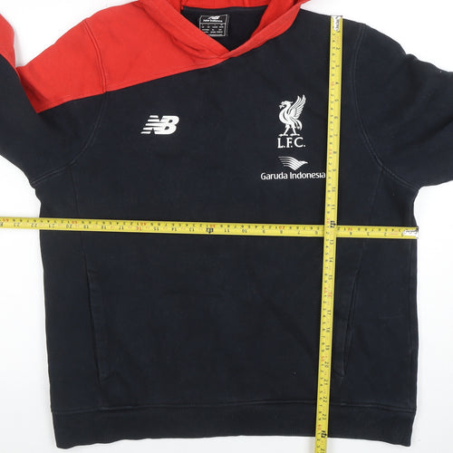 New Balance Men's Red & Black LFC Pullover Hoodie Size L