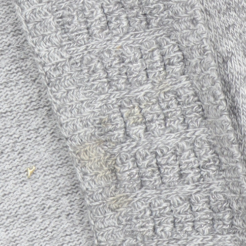 ENVY US Women’s Grey Knit Long Sleeve Open Cardigan 2XL